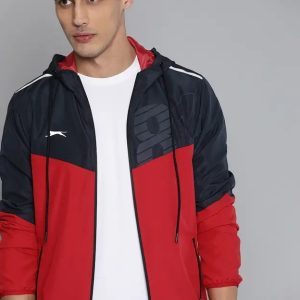 Men Colorblock Sports Jacket